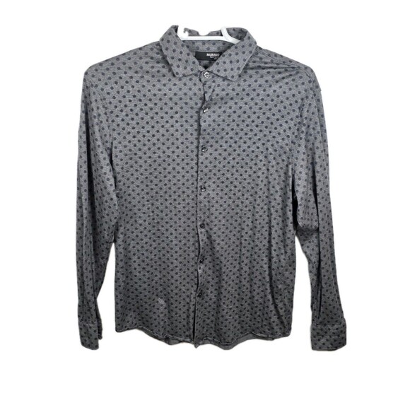 Murano Liquid Luxury Men's XL Slim Fit Long Sleeve Button Up Shirt - Picture 1 of 9